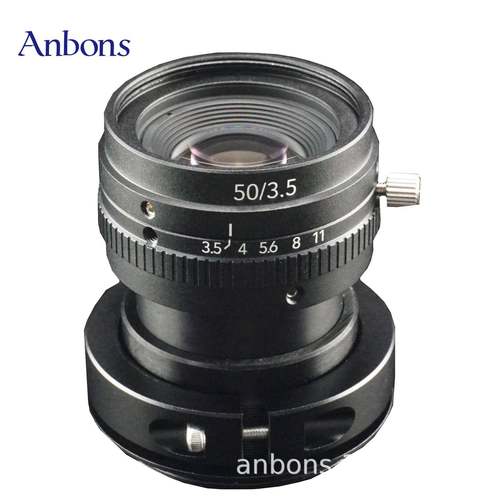 anbons适用BASLER工业相机镜头手动50mmF3.5M42口8k5um线扫镜头