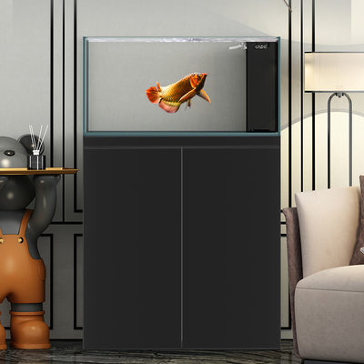 彩鲽彩蝶生态溪流缸鱼缸角角右溢流养鱼超白玻璃干湿分离底滤家用