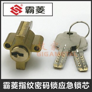 锁头 BALING指纹密码 霸菱异形双孔锁芯 锁应急锁芯 霸菱指纹密码