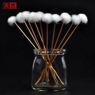 天艺采耳掏耳朵工具白竹柄鹅毛棒耳鼓按摩耳朵挖耳勺掏耳10根