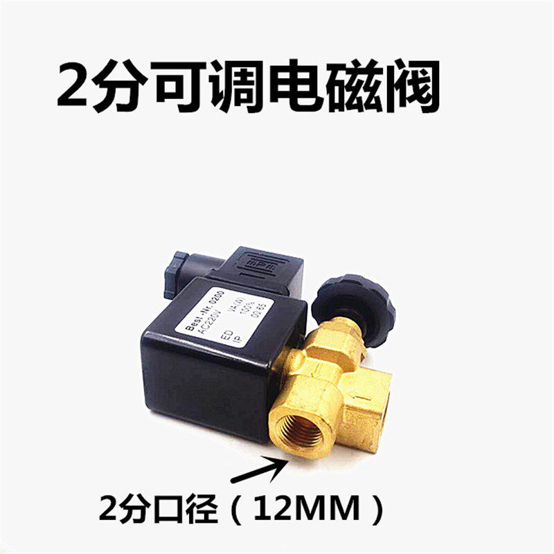 可调蒸汽电磁阀 TJF-08 2分接口 烫台熨斗蒸气气阀 AC220V DC24V