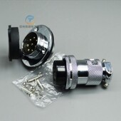 重强航空插5插头6插座7接插件连接器防尘帽GX25 2口罩机3芯4针8孔