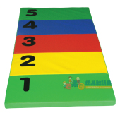 精品出口PU皮数字软垫跳垫幼儿园软体训练爬行垫体能馆感统地垫