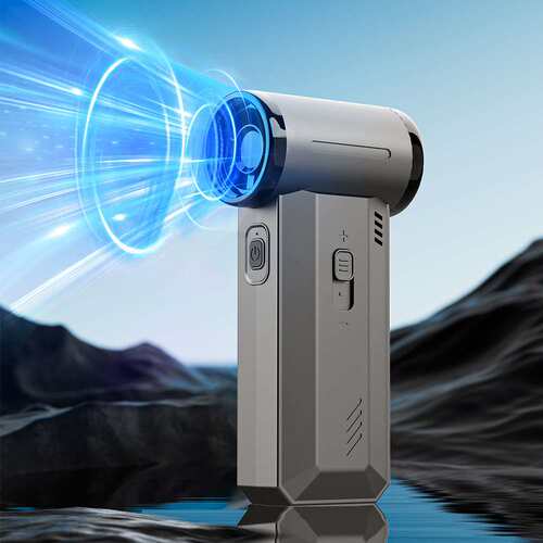 F72高速暴力涡轮风扇户外手持风扇便携充电吹风机车载吹尘器原厂