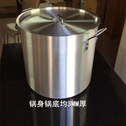 加厚铝汤桶 高身铝汤锅 卤水 兰州拉面铝桶 大铝锅不粘底铝桶粥桶