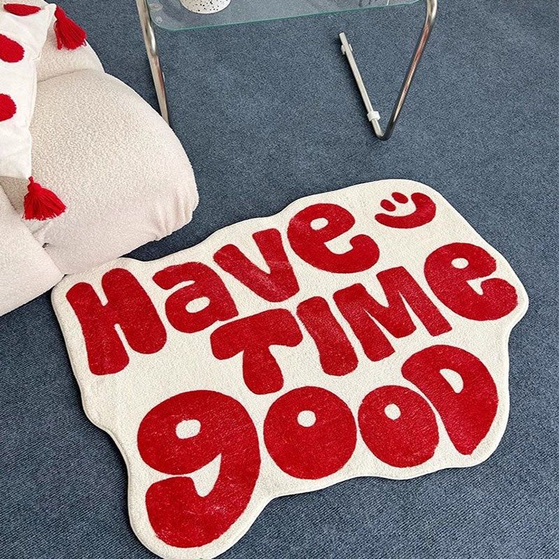 地毯床边毯家用卧室加厚衣帽间地垫客厅沙发茶几垫防滑卡通英文,居家布艺,地毯,淘宝优惠券,粉丝福利购,淘宝优惠卷