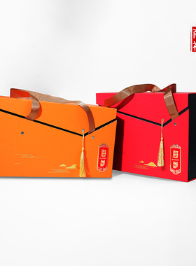 新款即食橙色红色海参包装盒三四斤装礼品盒泡沫盒冷藏保温箱