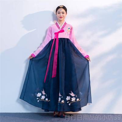 正品长今服装女韩服大码练习延吉朝鲜服族数民族大裙鲜族少舞蹈演