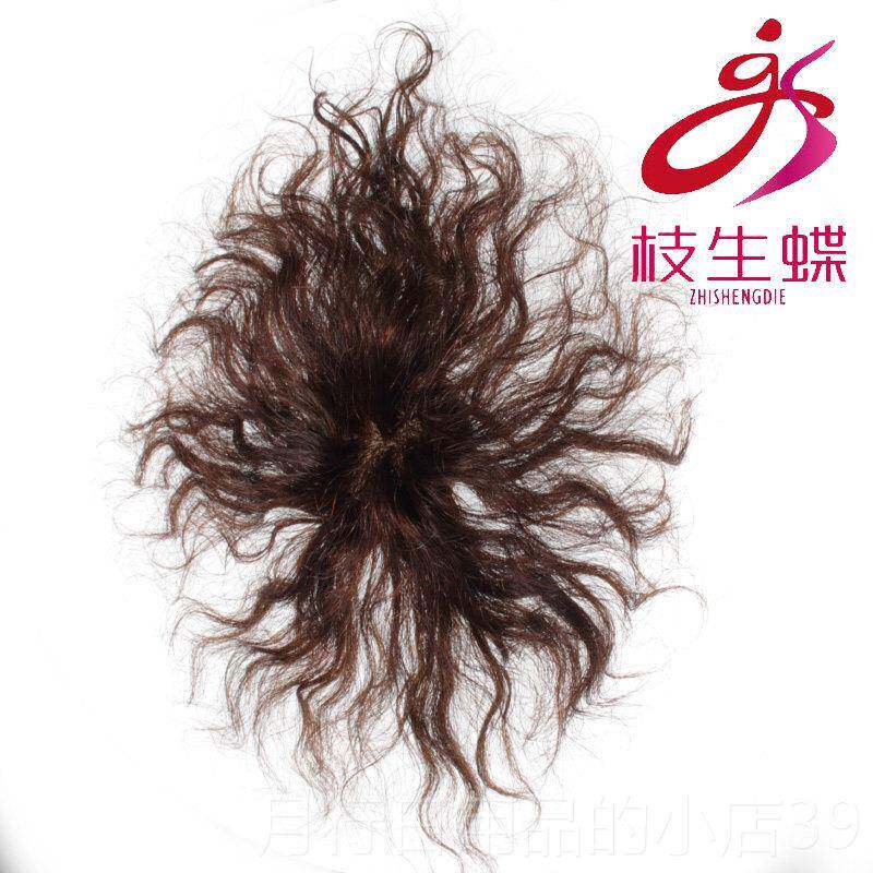 正品枝生蝶假真璇人发丝头顶头皮卷发直发片补疏薄稀款隐形补发发