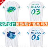 正品 班服定制圆领T恤同学聚化广告工作团衫 体服学生会文毕业照印l