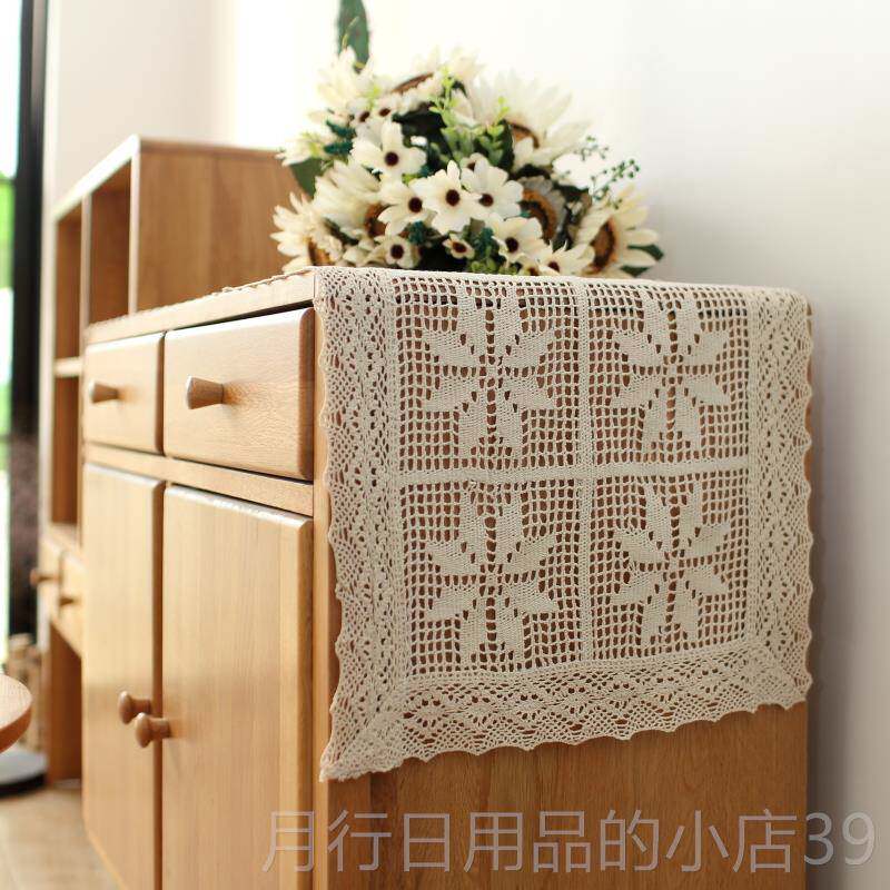 正品美国村覆古桌旗桌布装饰钩棉针咖啡桌柜盖文森林乡风学格射击