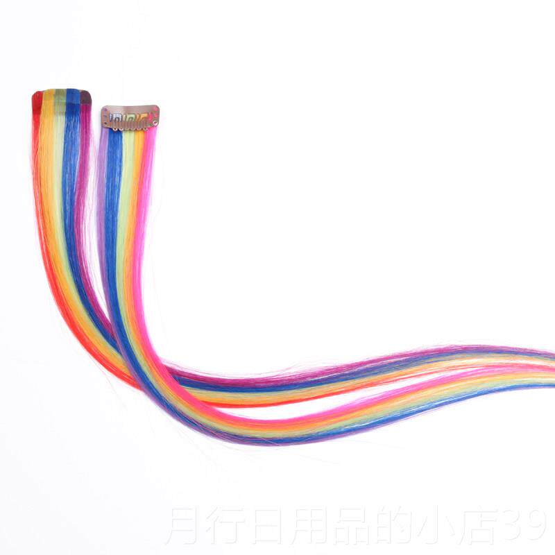 正品挂耳假发染接发片一片式假发片彩真人无发丝挑染色发片隐形痕