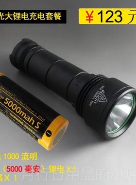 正品霸光PL5IGHT光手电筒2A660可充电远射强led防身迷你户外家用T