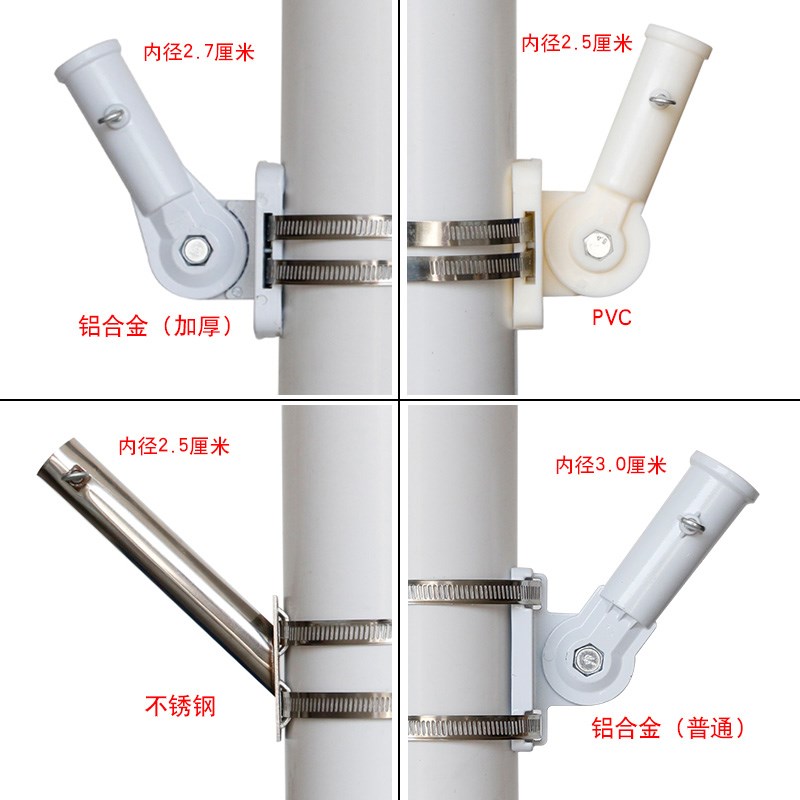 灯杆旗固定底座线杆斜插不锈钢旗杆支架旗座架户外街道对旗铝合金图片