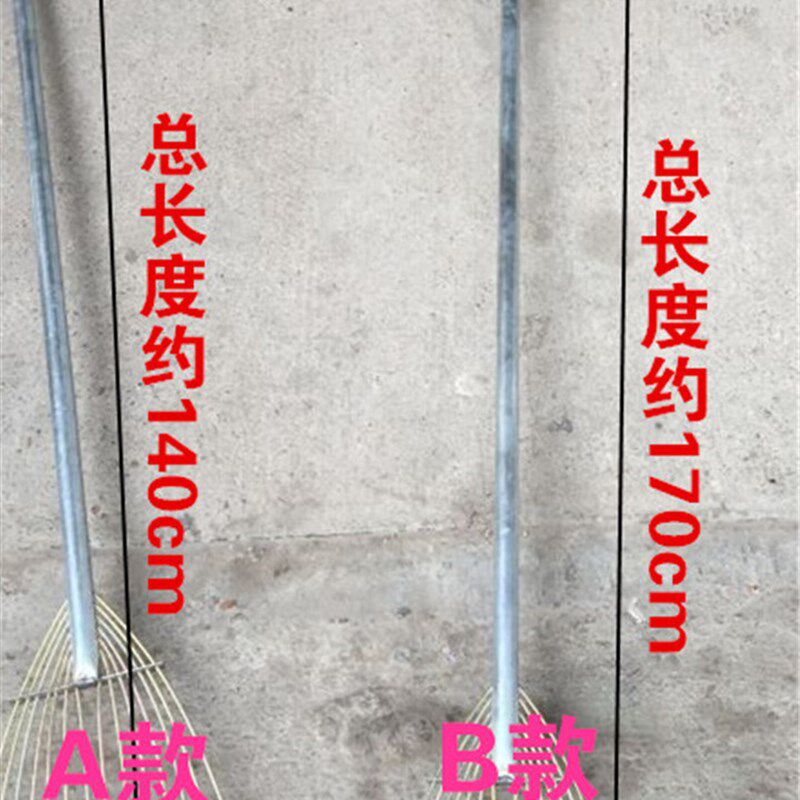 园林伸缩铁草耙子长柄树叶耙扒头搂草水草铁杷扒子宽窄可调节包邮图片