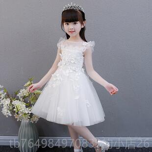 正品女礼服轻奢小众高端花童婚礼小孩生日公主裙儿童主人演持女出