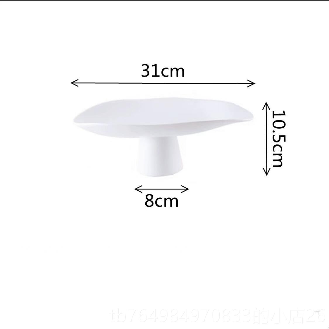 正品简约茶几高脚果摆件家用托盘盘客装饰品厅意陶瓷水果创盘零食