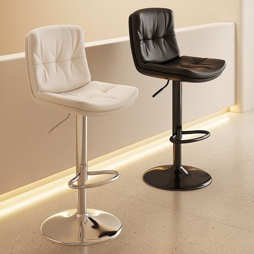 吧台椅升降高脚凳家用旋转靠背酒吧凳子收银台椅子前台商用高脚椅