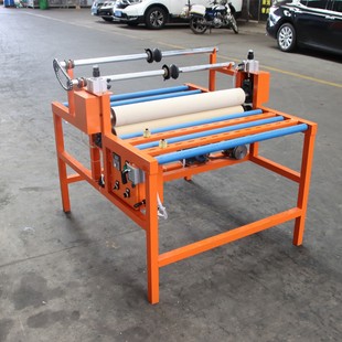 加热附膜覆膜机双面覆晶钢门铝板玻璃贴膜覆膜自动收废料温度可调