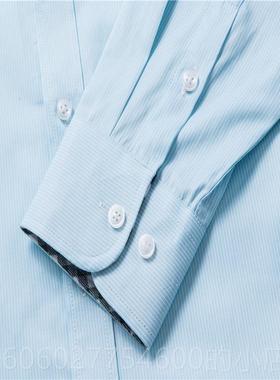 202政2新款邮政工作服衬衫男长装短袖邮蓄局湖蓝色中国SIN储银行