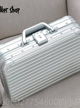 Walke Shop轻箱奢手提全铝合文金密NSD码箱r件保险箱工具箱公文箱