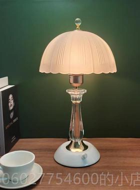 现简约时尚创礼意可31954调光卧室床头灯中代式豪水晶婚书华房触