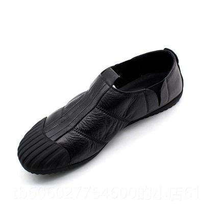 男鞋秋季02真皮时尚休闲53096皮鞋潮男款商务休闲鞋低5帮鞋透气乐