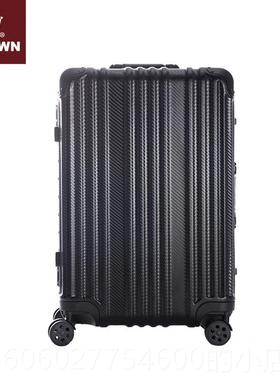 ROWN/李皇冠铝框行箱拉杆箱女运箱铝框C旅行箱男女密码箱托51C-F5