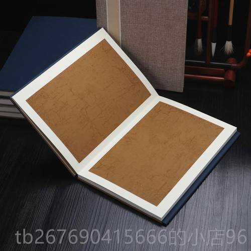 高档陵加厚卡纸册页蜡染宣纸2233c花式空白写生册页m本小*楷书法