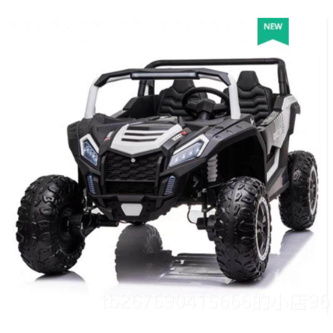 高档亲子双座超大儿童玩电动车可坐大人四驱遥车宝宝具控四轮人越