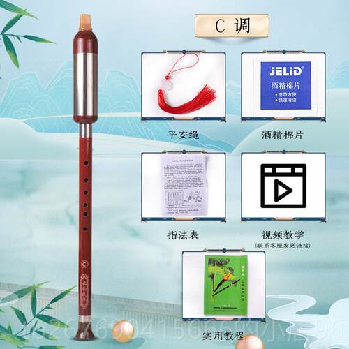 高档巴乌脂竖吹仿木红树调F调C调小学生成人演奏初学者入G门巴乌
