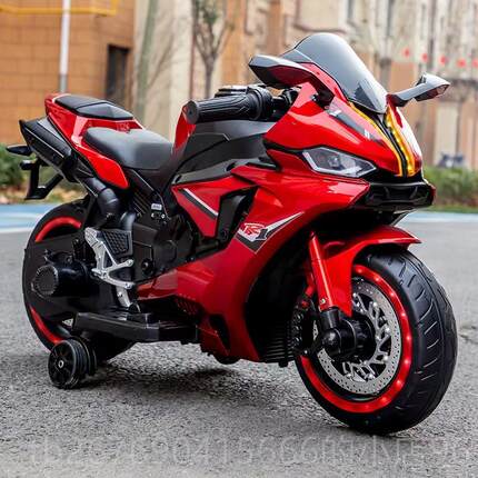 高档儿童电动车摩托车男女小孩-7宝岁大号可坐2人充电宝玩具车电