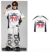 高档街儿童潮表服演舞服嘻哈男童酷帅出炸街女童架子鼓走秀街舞演