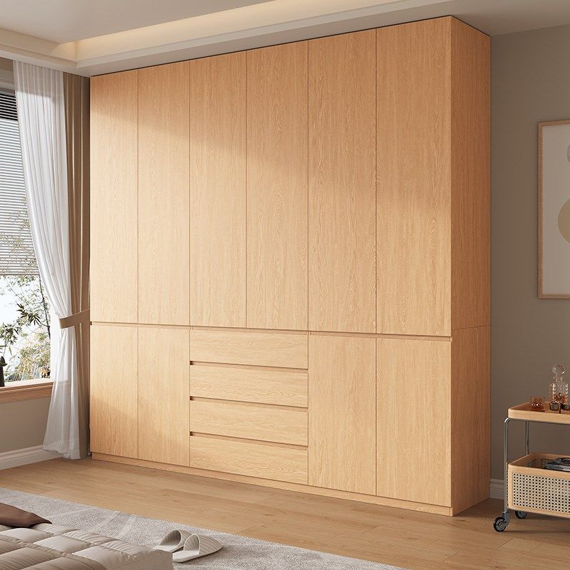 定制全实木衣柜家用卧室原木风橡木衣橱四六门分段式新款2024爆款,住宅家具,独立衣柜,淘宝优惠券,粉丝福利购,淘宝优惠卷
