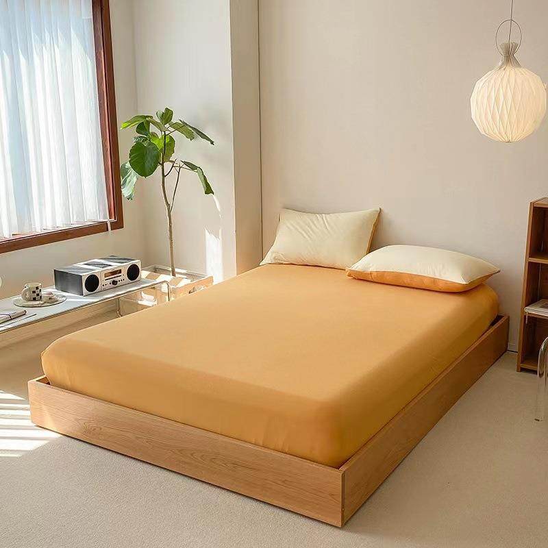 软糯FLO~A类婴儿级针织四天棉敲件套全棉简约被套床单竺款纯棉三