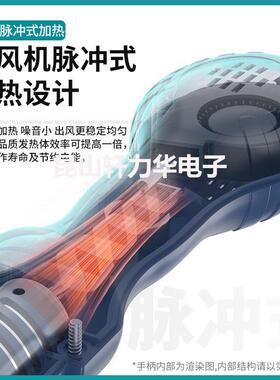 B显kon白光BK18586D热a风焊台二合一电烙拆铁数风可调温维修套装