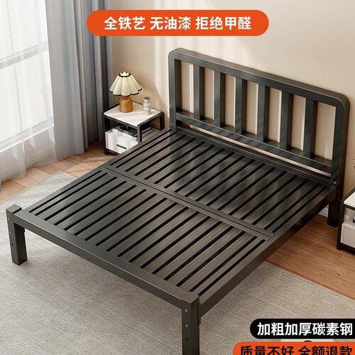 床铁艺1床家用.8米双人床.粗加厚不锈钢床架15单F99JMJ5M人出加租