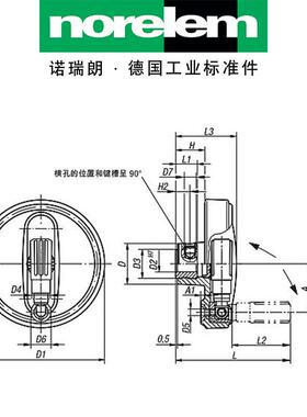 noreem6585德原厂直供lNLM0626手轮带国安全手柄