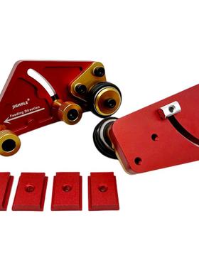 升级款双轮压料多功能轴承工滚轮木压料器倒DLG装台锯羽毛板