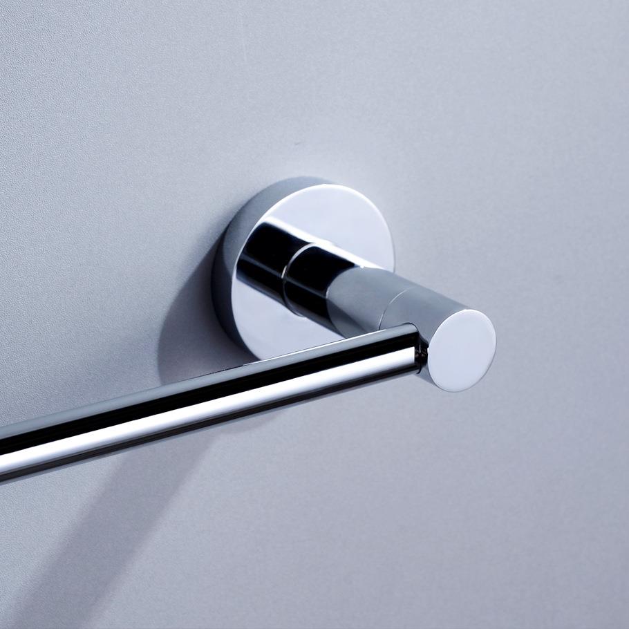 304不锈钢拉丝卫生巾间浴室加长毛架027挂架单杆五毛巾杆打孔金挂