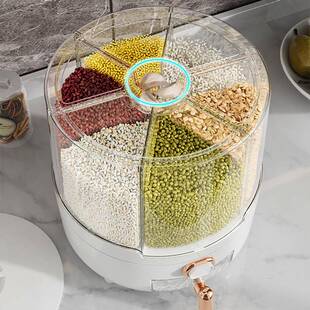 厨房用品居杂THMLOWZA好台物家用大全各种旋家转五谷粮面收纳买什