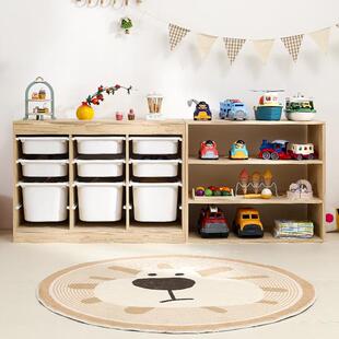 实木蒙氏教具柜儿童园学习收列纳架幼儿教玩具JJG-001陈柜环早保