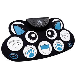 手卷电童子蓝鼓G 架子鼓色小猫脚踏 薄602超便携儿练习无品牌