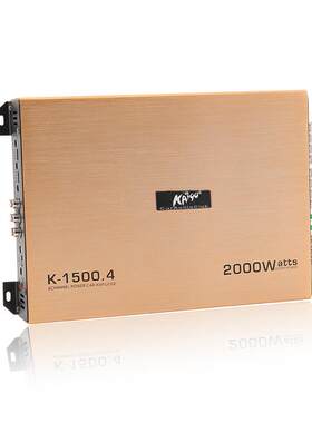 汽功放124v车载声道rms额定功率0VIPw峰值2000w8车载车功放机
