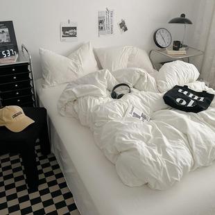 K1无品牌 纯棉床上用品套全棉四5件被套床单学床生宿舍三 5202新款