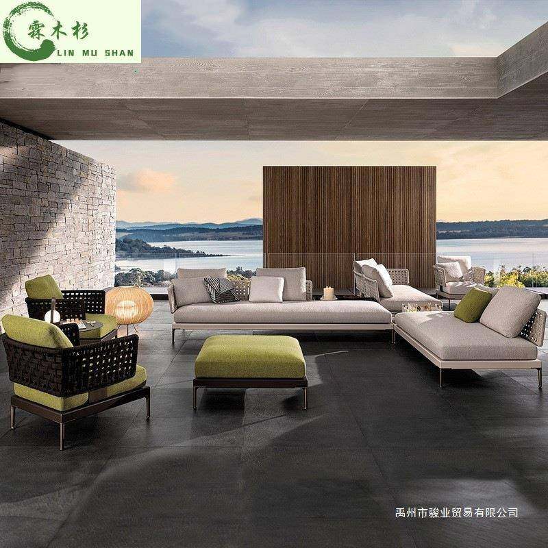 户外藤编沙别墅庭院休闲发木室外644露天防水防晒家花园柚具阳台,住宅家具,户外沙发,淘宝优惠券,粉丝福利购,淘宝优惠卷