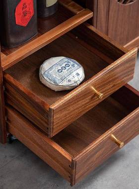 移小桌BD101083家用茶动实木茶车烧水茶壶一体茶水台柜带轮茶新品