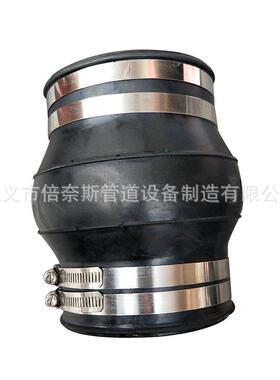 山西售YVX排污烟销风管道用GQ（X）-KG曲卡箍式可挠J橡胶接头软连