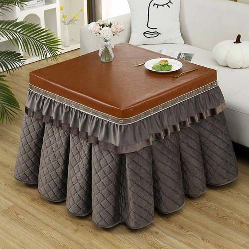 电炉防水防烫罩烤火桌子罩罩长方DHI形套新款加厚绒茶几加火架被