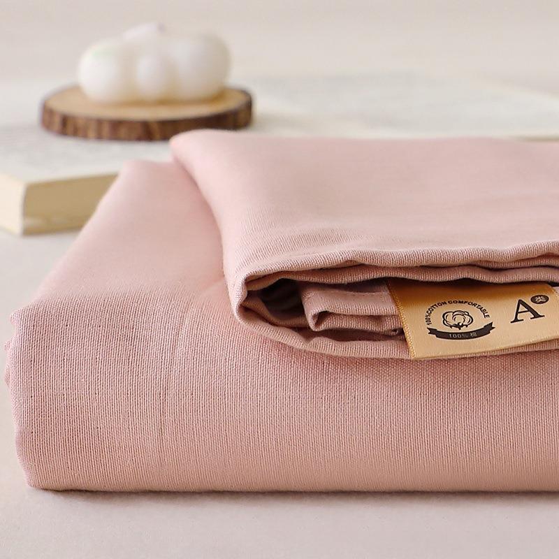 全棉双层单床单色件纯简约双人床学单生宿舍单人IN床上纱三件套亲